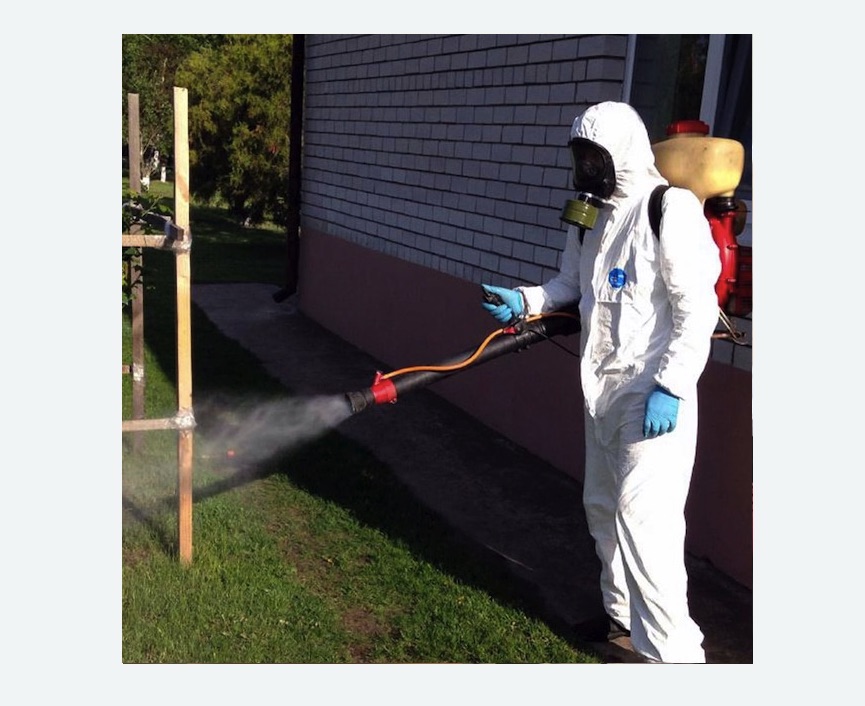 травля клещей на участке в Артемовске